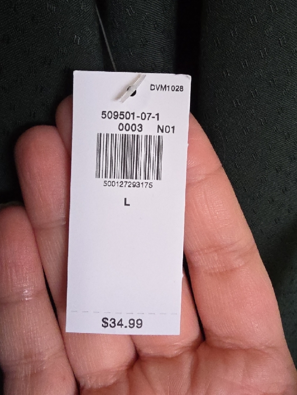 Old Navy Forest Green Long Sleeve V-Neck Peasant Top - Picture 3 of 6